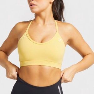 SOLD Gymshark Powder Yellow Sports Bra